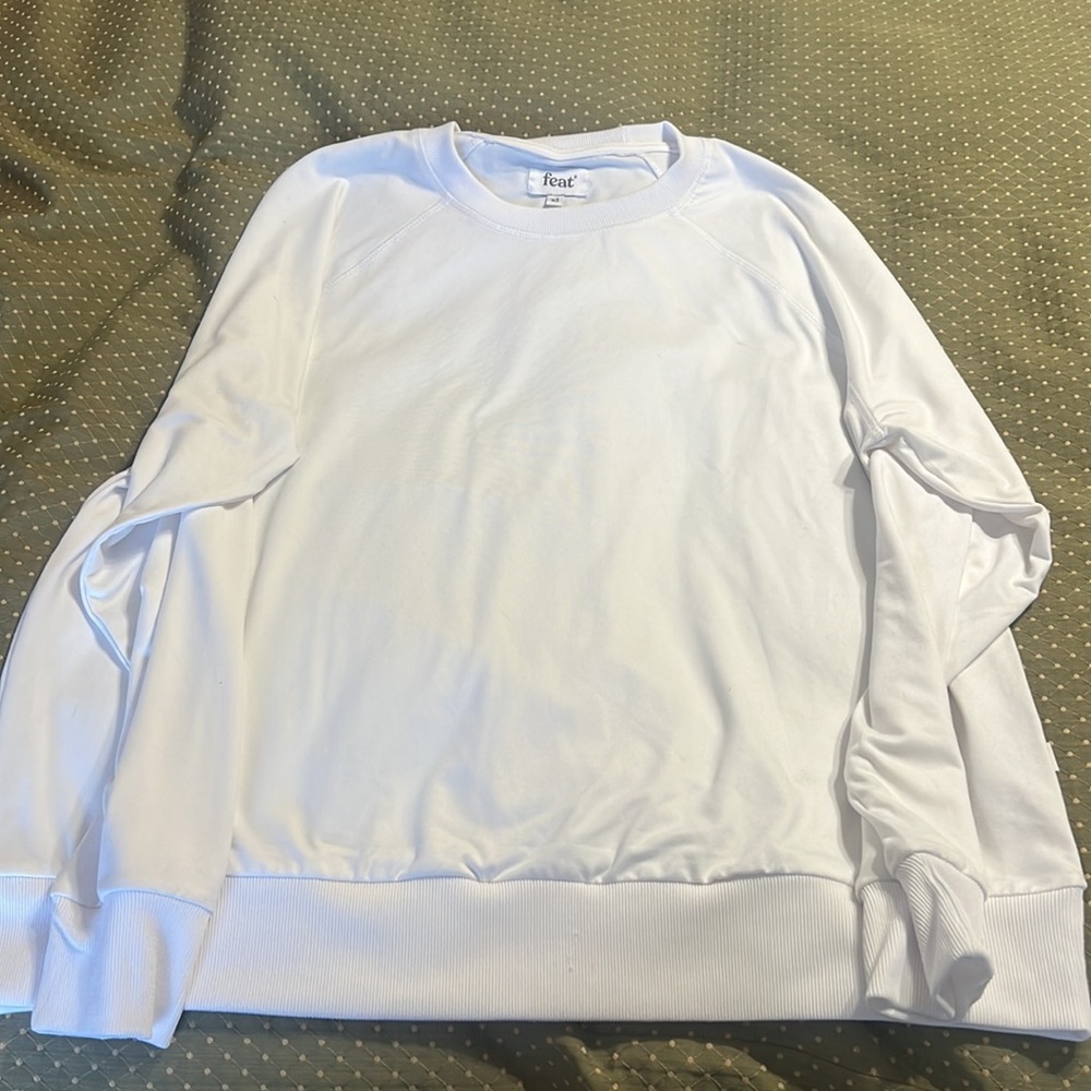 Feat’s Women's Roam Crewneck (sz:XL white) NWOT